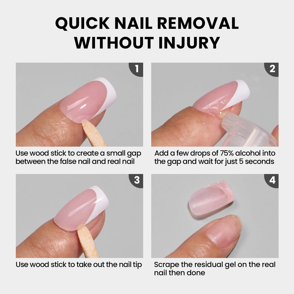 BTArtboxnails XCOATTIPS curing under lamp image showing 45-second cure for adhesion