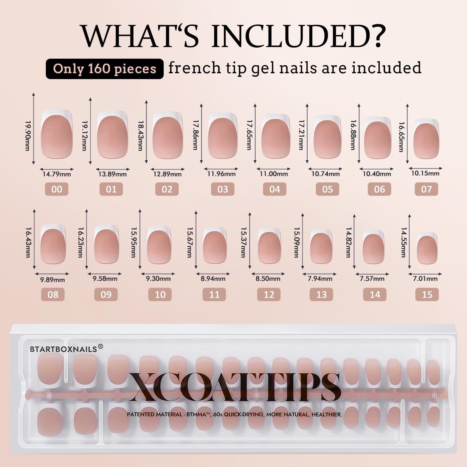 BTArtboxnails XCOATTIPS press-on extensions offer weeks of wear with proper application.