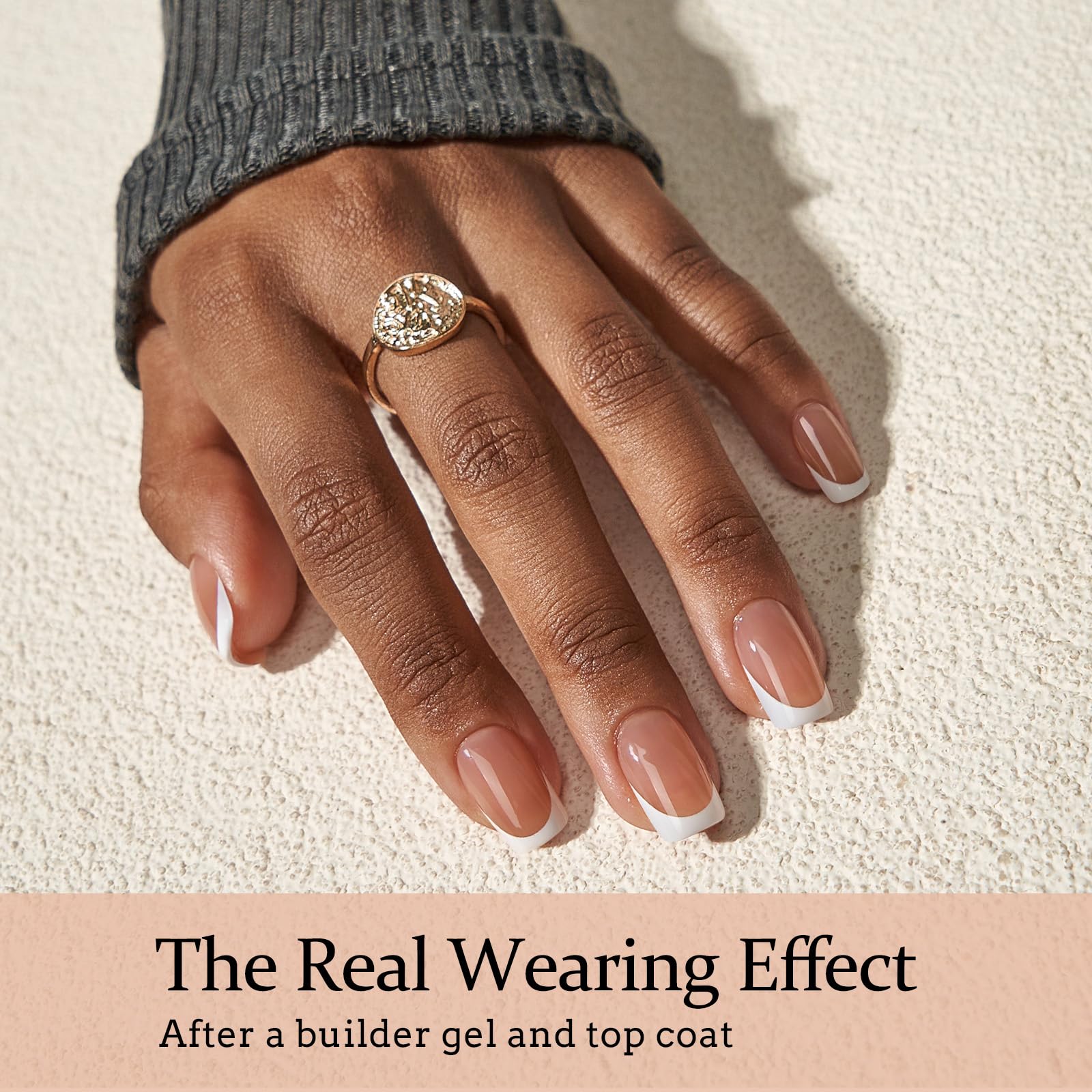 BTArtboxnails XCOATTIPS design hugs the cuticle for natural French edges.