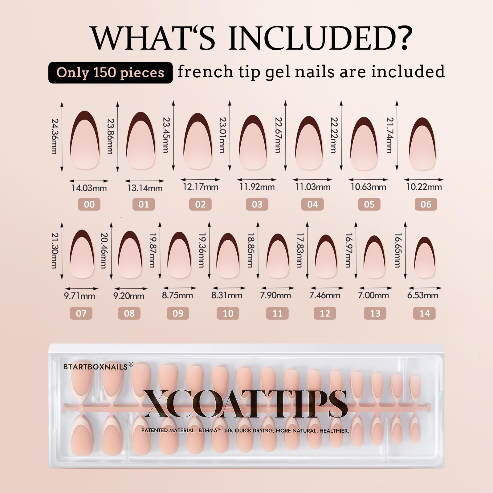 BTArtboxnails XCOATTIPS French Tip designs for polished DIY looks.