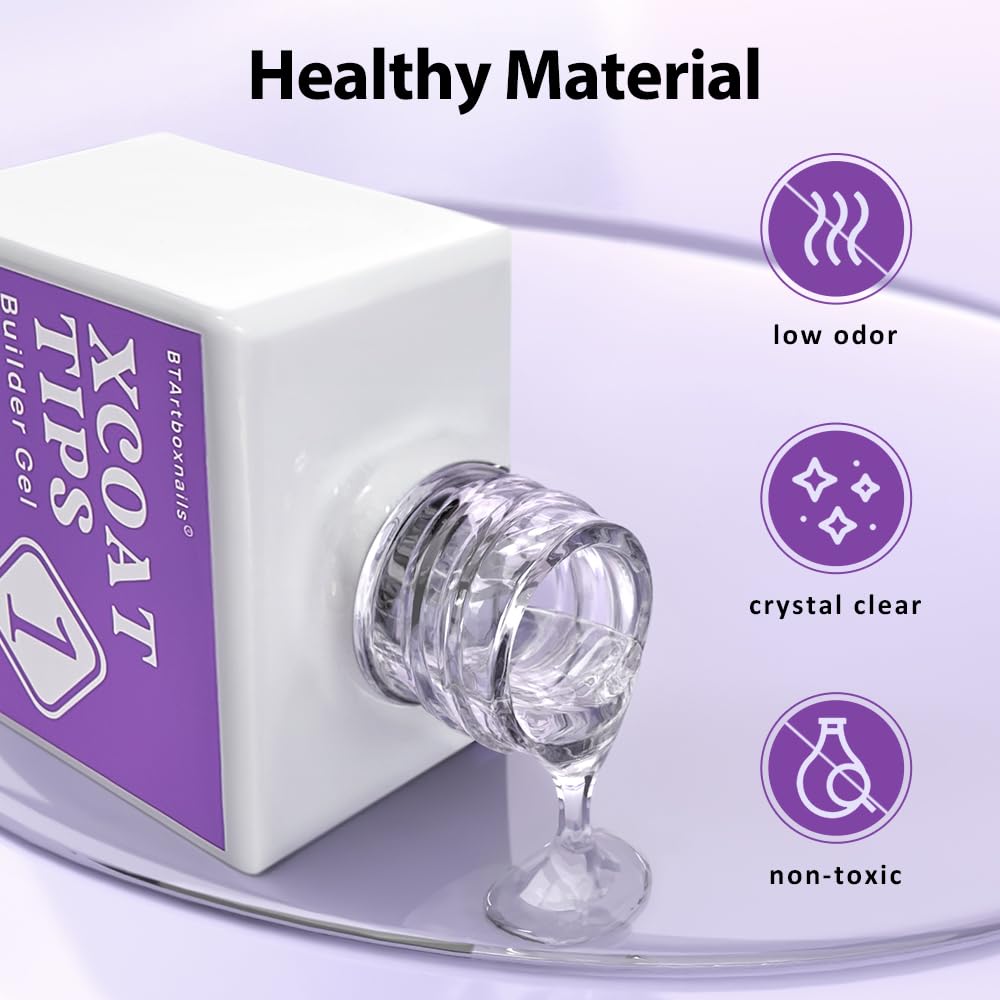BTArtboxnails XCOATTIPS healthy materials note ensures skin safety during use