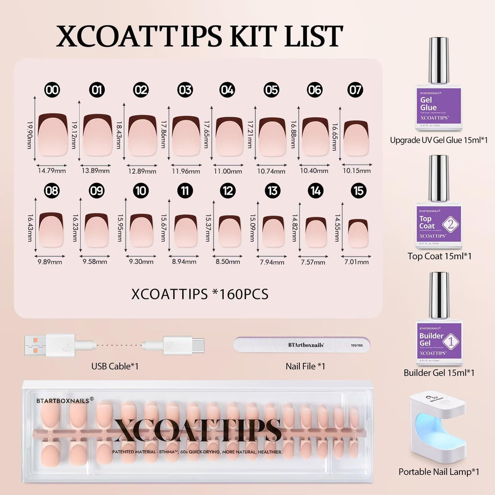 BTArtboxnails XCOATTIPS nail file and primer for smooth prep.