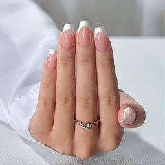 BTArtboxnails XCOATTIPS nail gel application demonstrates smooth, durable French tips.