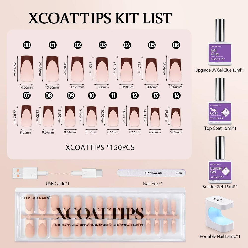BTArtboxnails XCOATTIPS top coat gloss for shine and protection