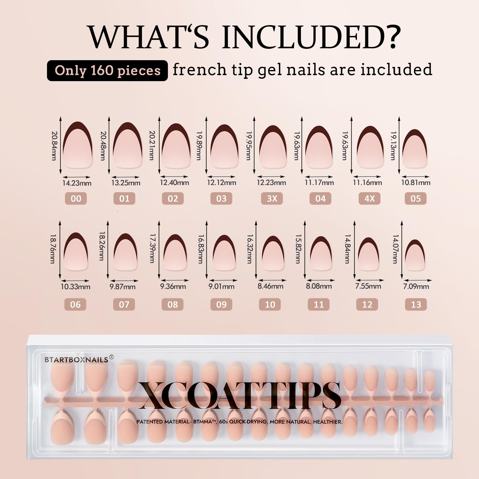 BTArtboxnails XCOATTIPS soft gel prevents stinging during application.