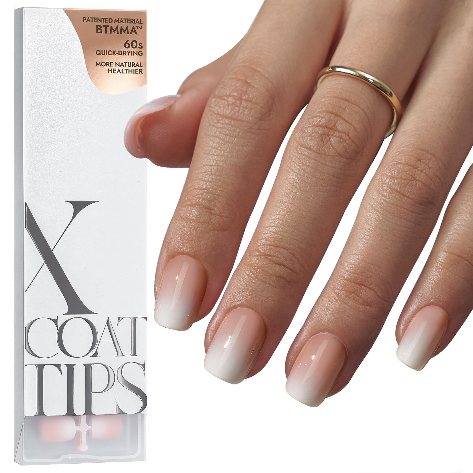 BTArtboxnails XCOATTIPS ombre nails setup for quick salon-like gradient at home