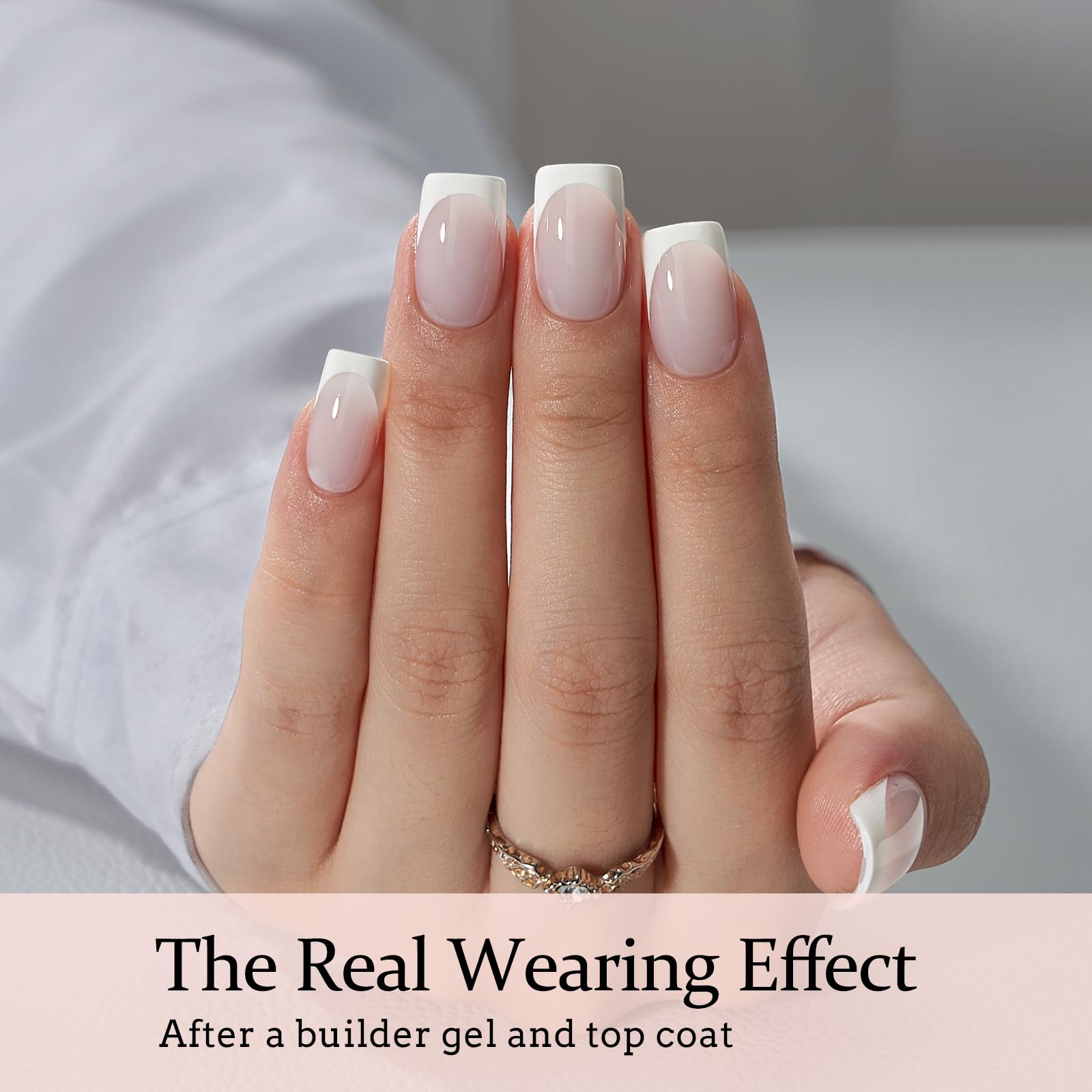 BTArtboxnails XCOATTIPS pre-applied base coat and primer on tips close-up