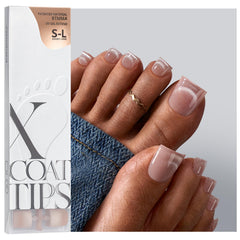 BTArtboxNails XCOATTIPS real square toe nails for elegant pedicure