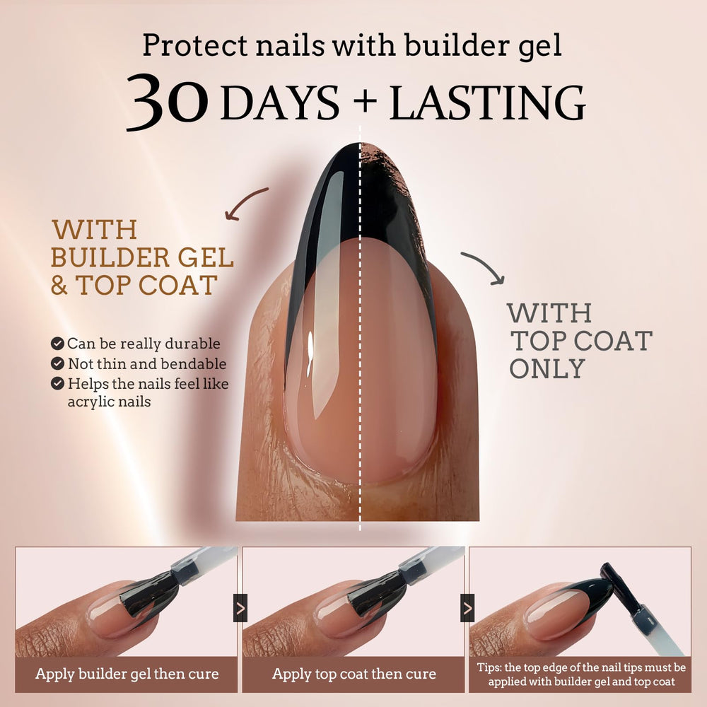 BTArtboxnails XCOATTIPS soft gel material feels natural and comfortable on nails.