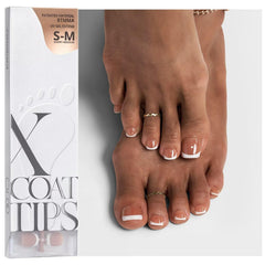 BTArtboxnails XCOATTIPS 160pcs toe nail tips for easy at-home pedicures