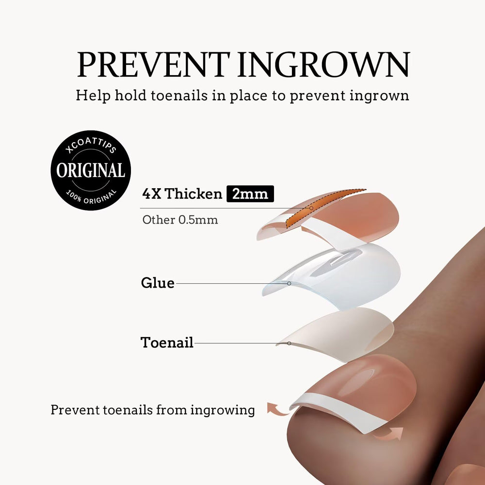 btartboxnails xcoattips diy toe nail extensions without base gel polish