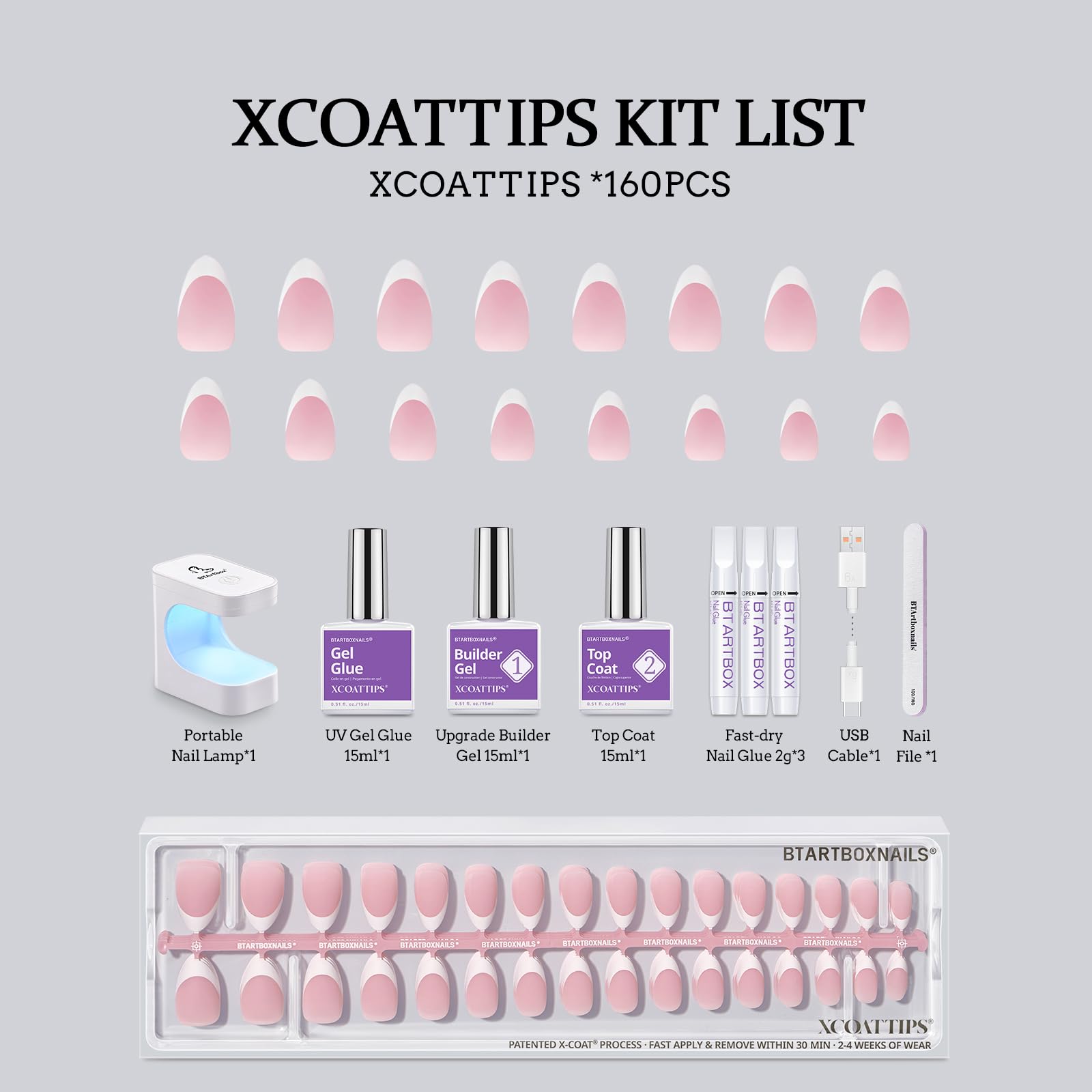BTArtboxnails XCOATTIPS top coat seals a smooth finish