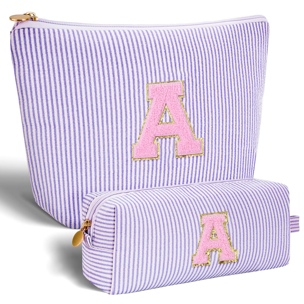 Btffitting makeup bag set in lavender main bag keeps cosmetics organized for travel and daily use