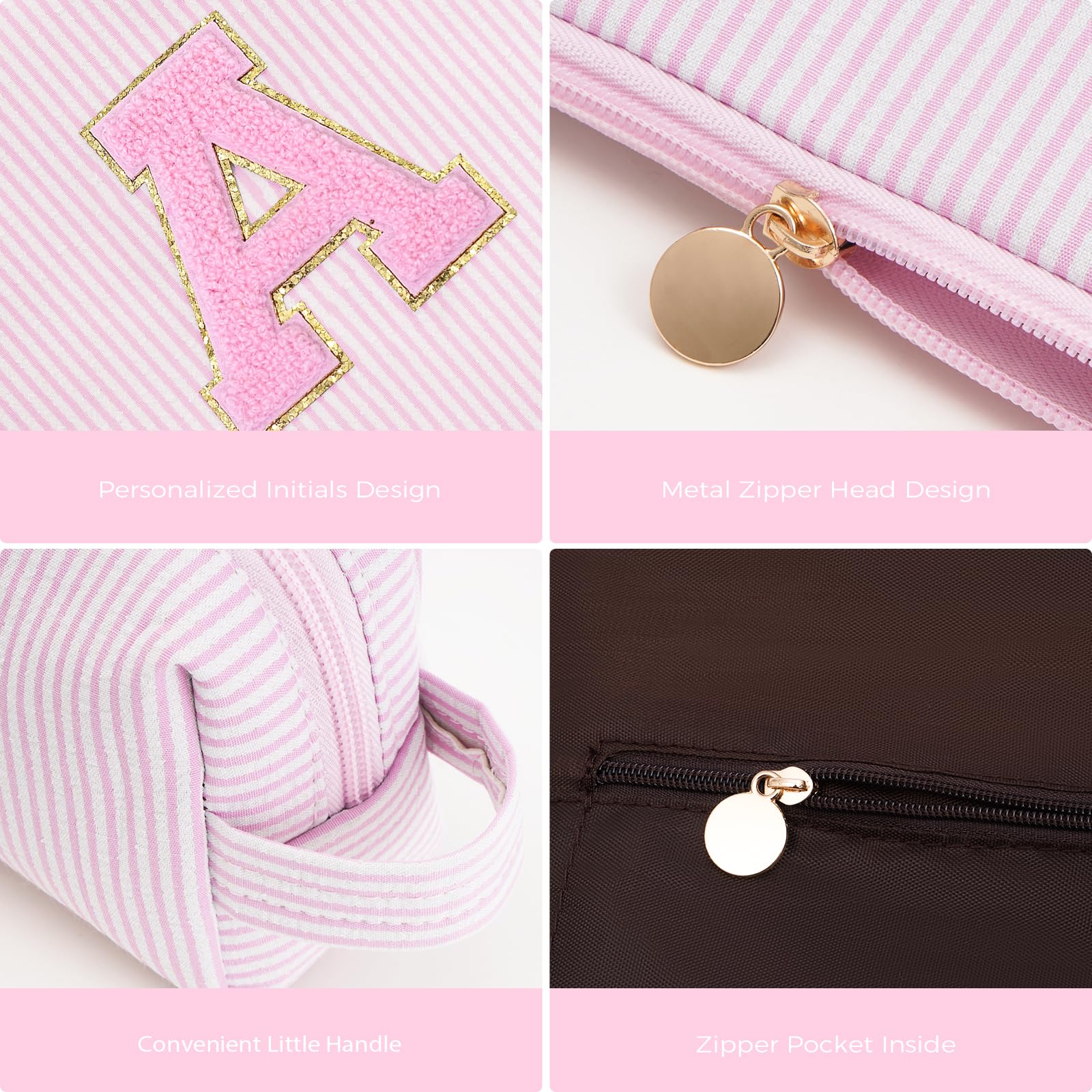 Btffitting makeup bag small pouch handle demonstrates easy organization.