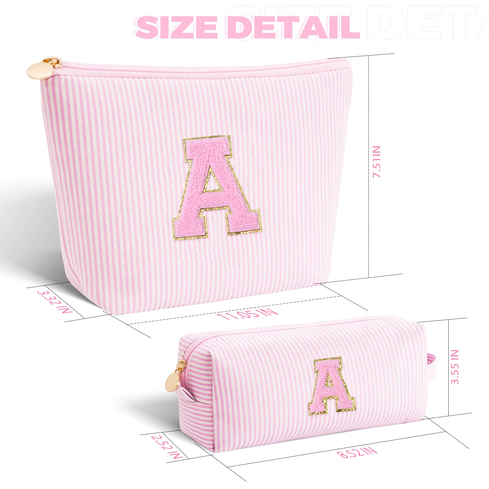 Btffitting makeup bag zipper glide close-up demonstrates smooth access to essentials.