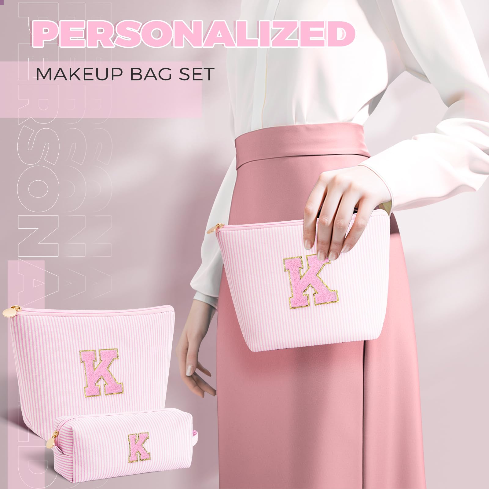 Btffitting multi-layer makeup bag with separate compartments keeps items neatly sorted.