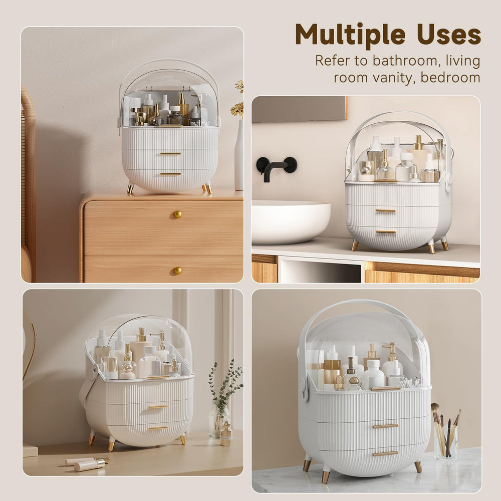 BTGGG makeup organizer gift-ready design adds style to any vanity.