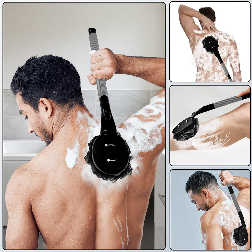 BTideas curved design long-handle lets you scrub back without bending