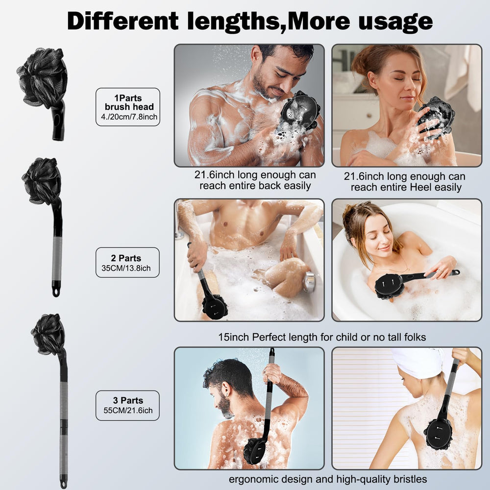 BTideas replaceable loofah head ensures fresh exfoliation without waste
