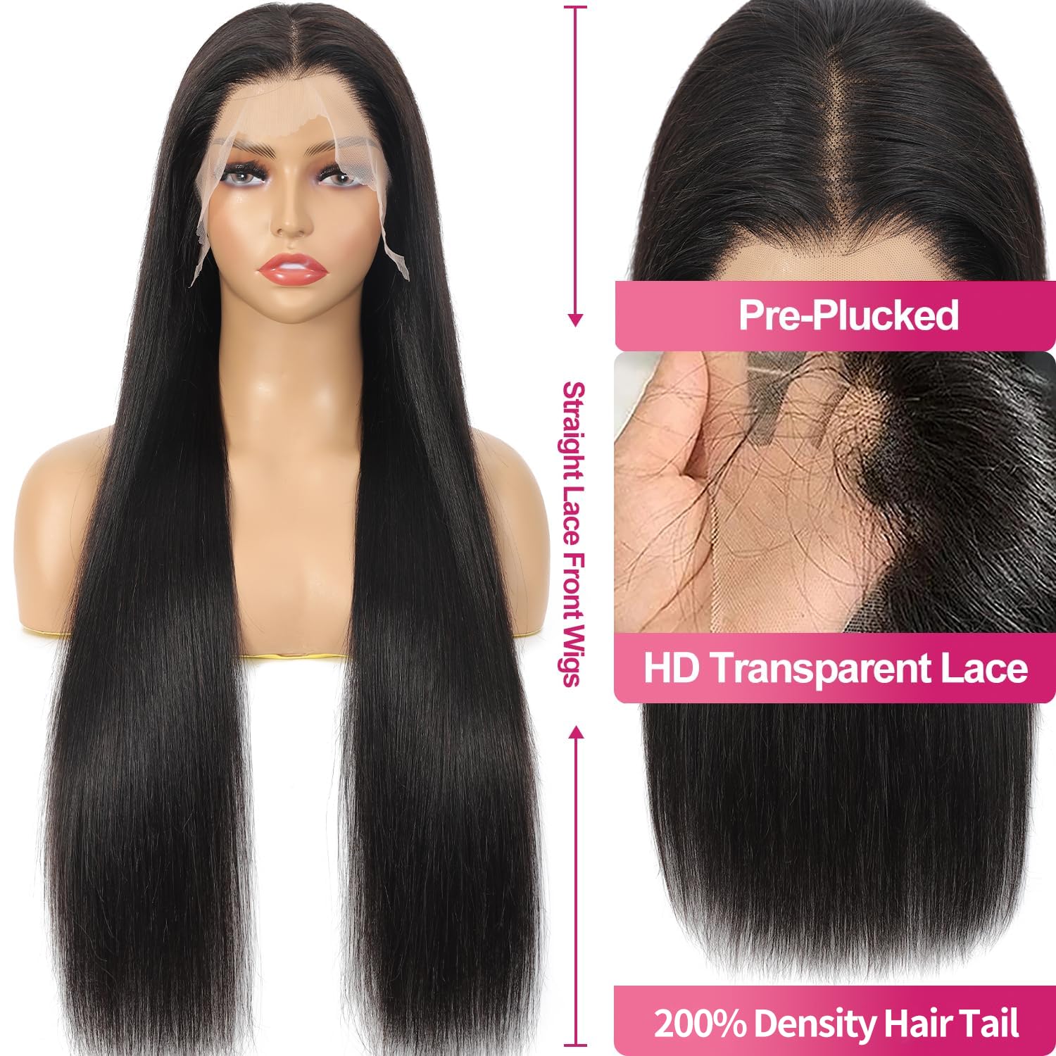 Btomar simulated scalp lace front with middle-part flexibility.