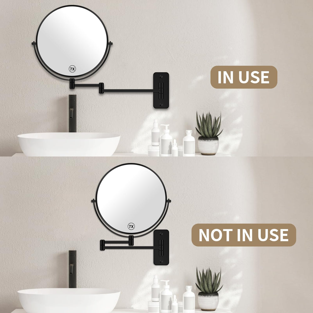 BTremary wall-mounted mirror ideal for bathrooms, hotels, or salons
