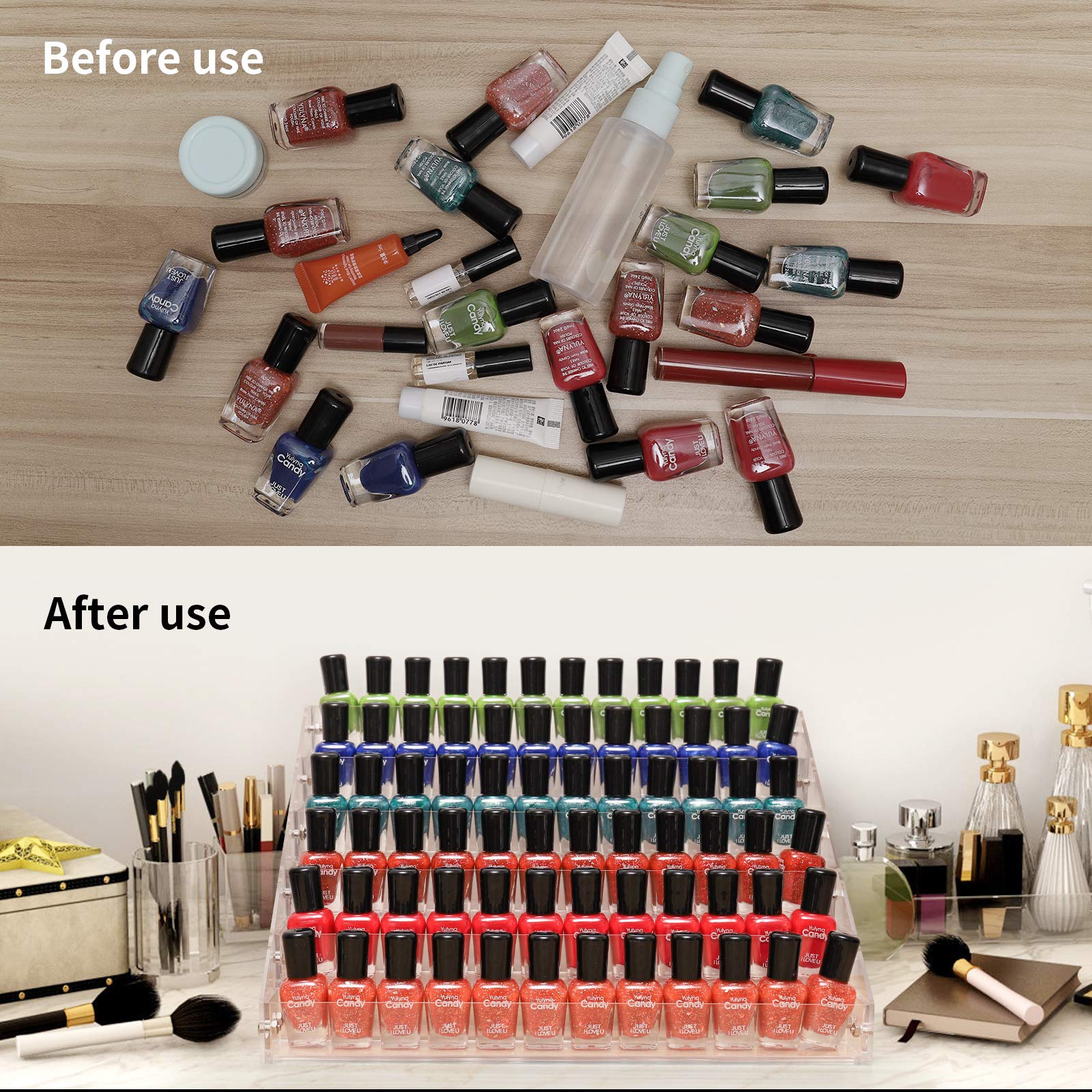 BTremary multi-purpose storage for cosmetics fits sunglasses and mini paints for versatile organization.