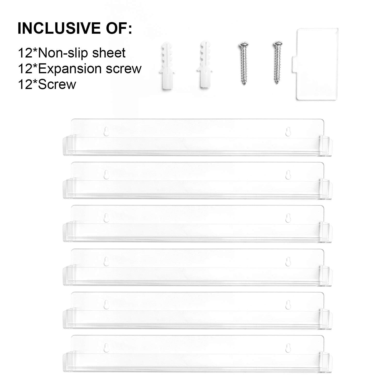 BTremary wall-mounted hardware included for simple installation.