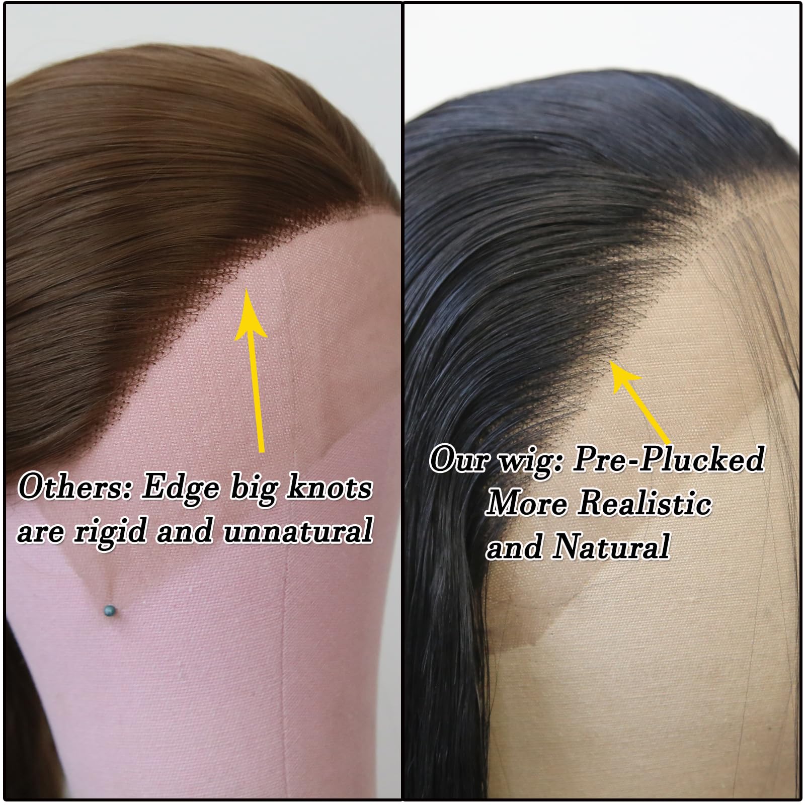 BTWTRY pre-plucked natural hairline for effortless seamless styling