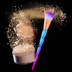 BTYMS 12-piece foundation brush image showing even skin tone blending
