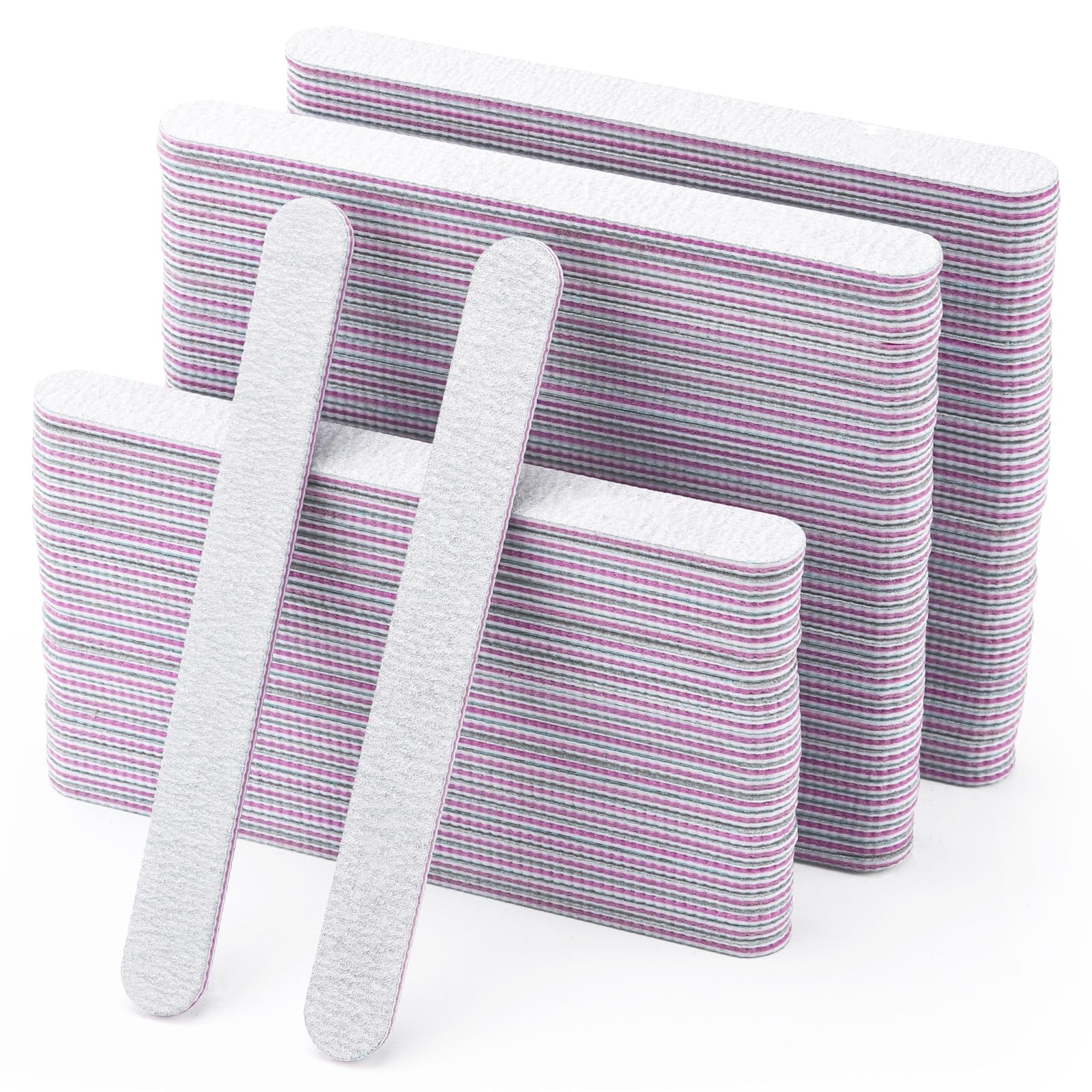 BTYMS nail files front view shows double-sided emery board for versatile smoothing and shaping.