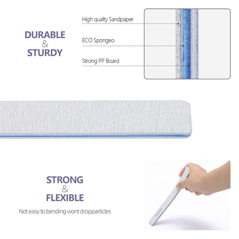 BTYMS nail files for gel removal on extended or fake nails safely