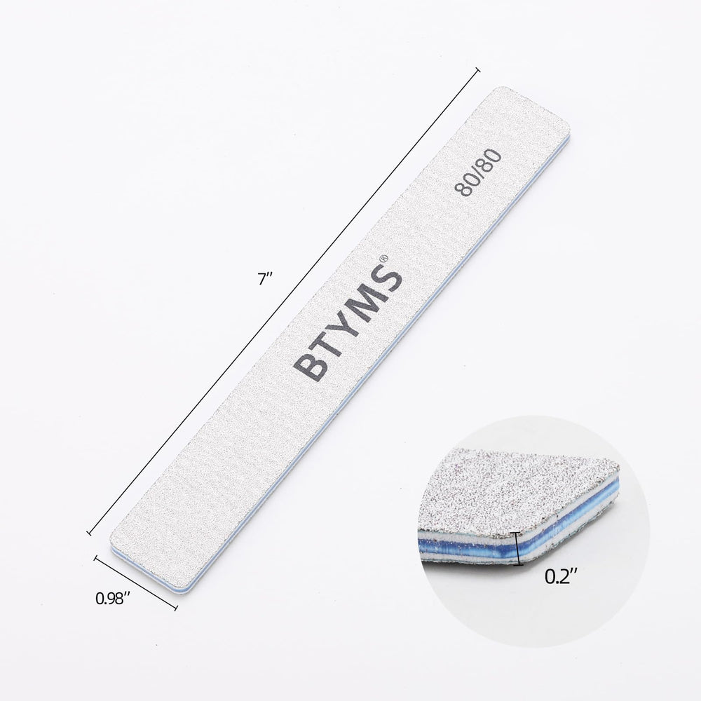 BTYMS nail file set 50-count dispensing display for professional use