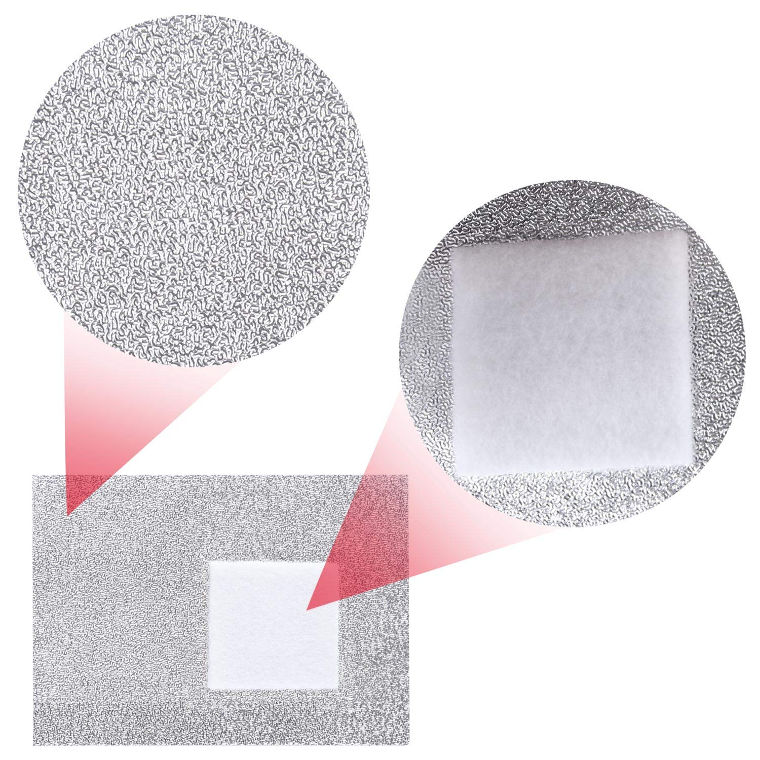 BTYMS no-lint cotton pad closeup highlighting fuzz-free material for clean results.