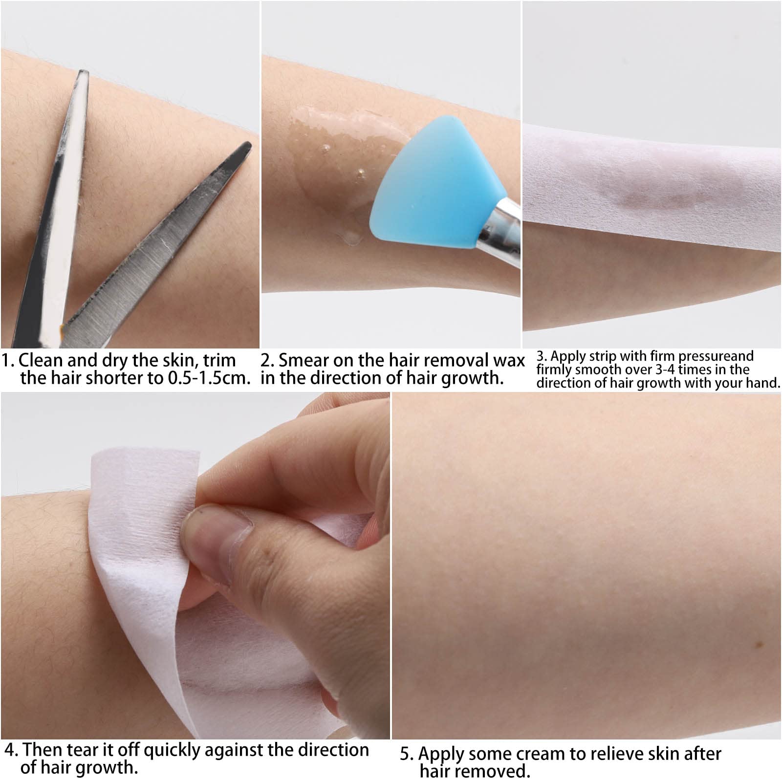 BTYMS wax strips suitable for body and facial waxing