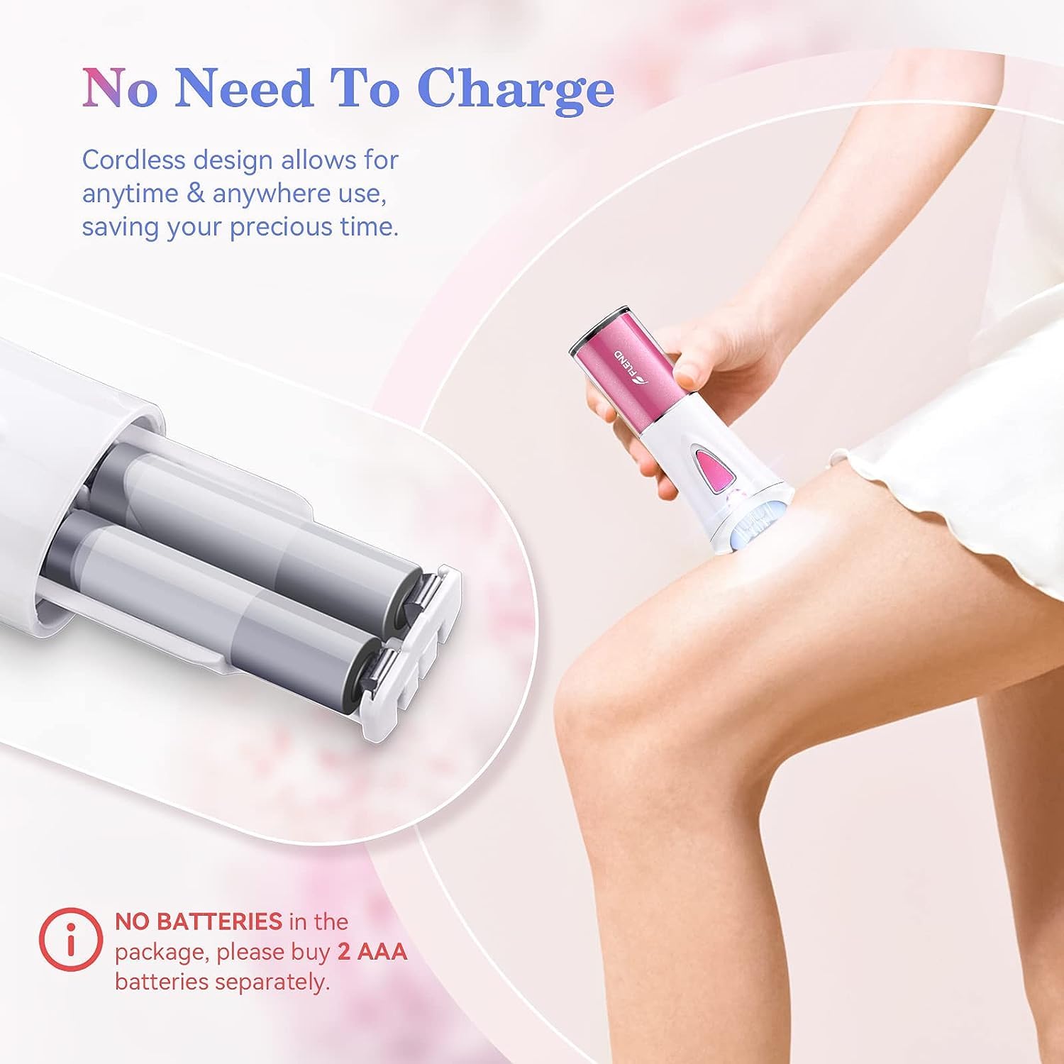Bubbacare Mini Epilator Bikini Area targets sensitive zones with precision and control.