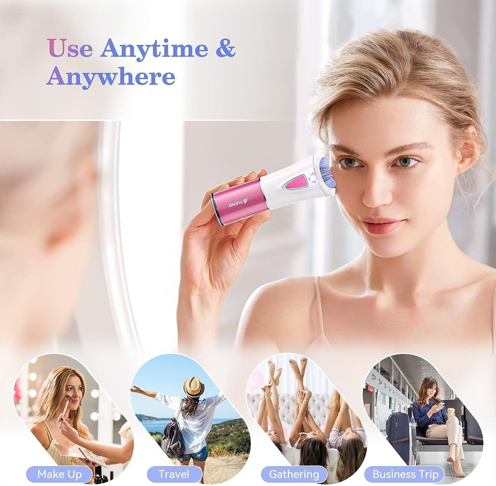 Bubbacare Mini Epilator LED helps reveal fine hairs for thorough depilation.