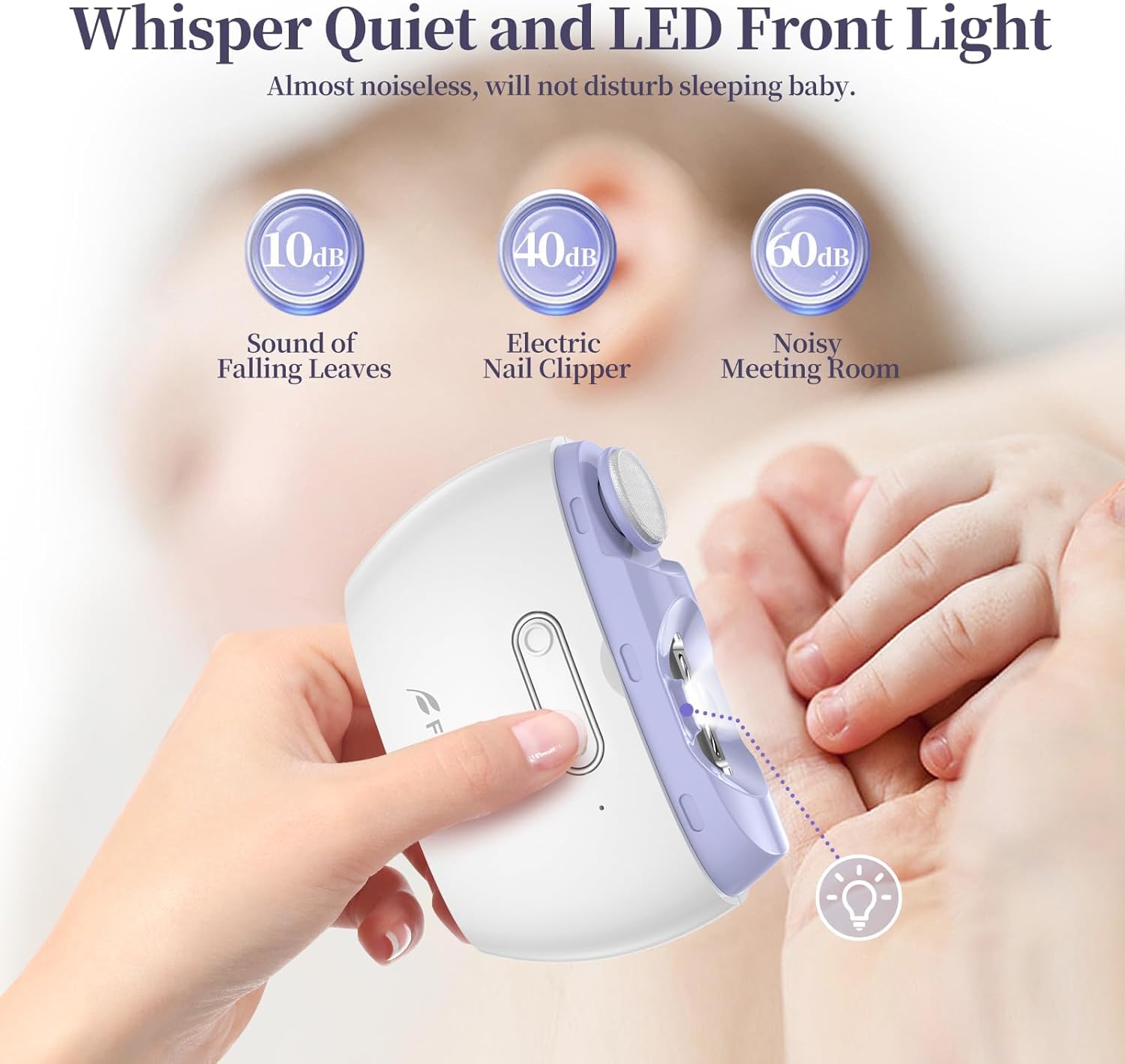 Bubbacare Type-C charging port highlights quick recharge and long use