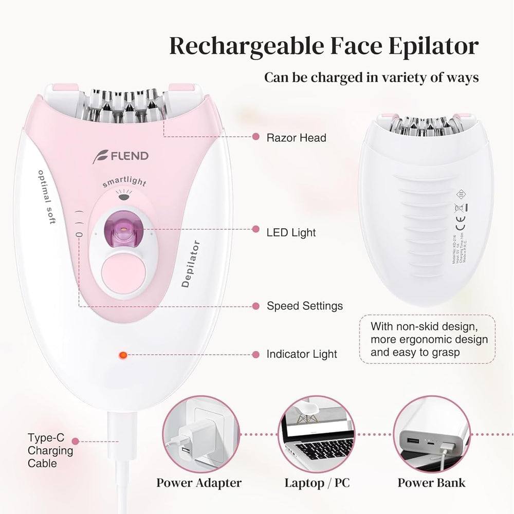 Bubbacare Smooth Glide Epilator ergonomic grip reduces hand fatigue