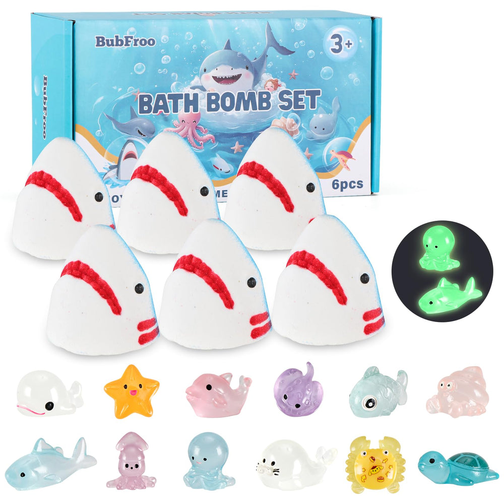BubFroo shark bath bombs pack reveals an ocean toy for bath-time adventure