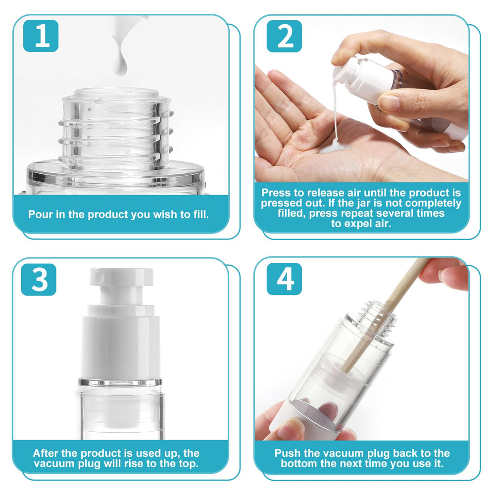 Bubimon airless-jar 10ml bottle ideal for sample sizes and on-the-go care