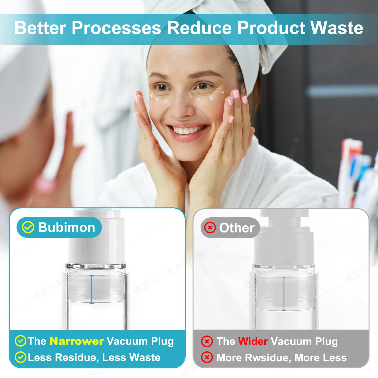 Bubimon airless-jar 5ml bottle for tiny jars and targeted treatments