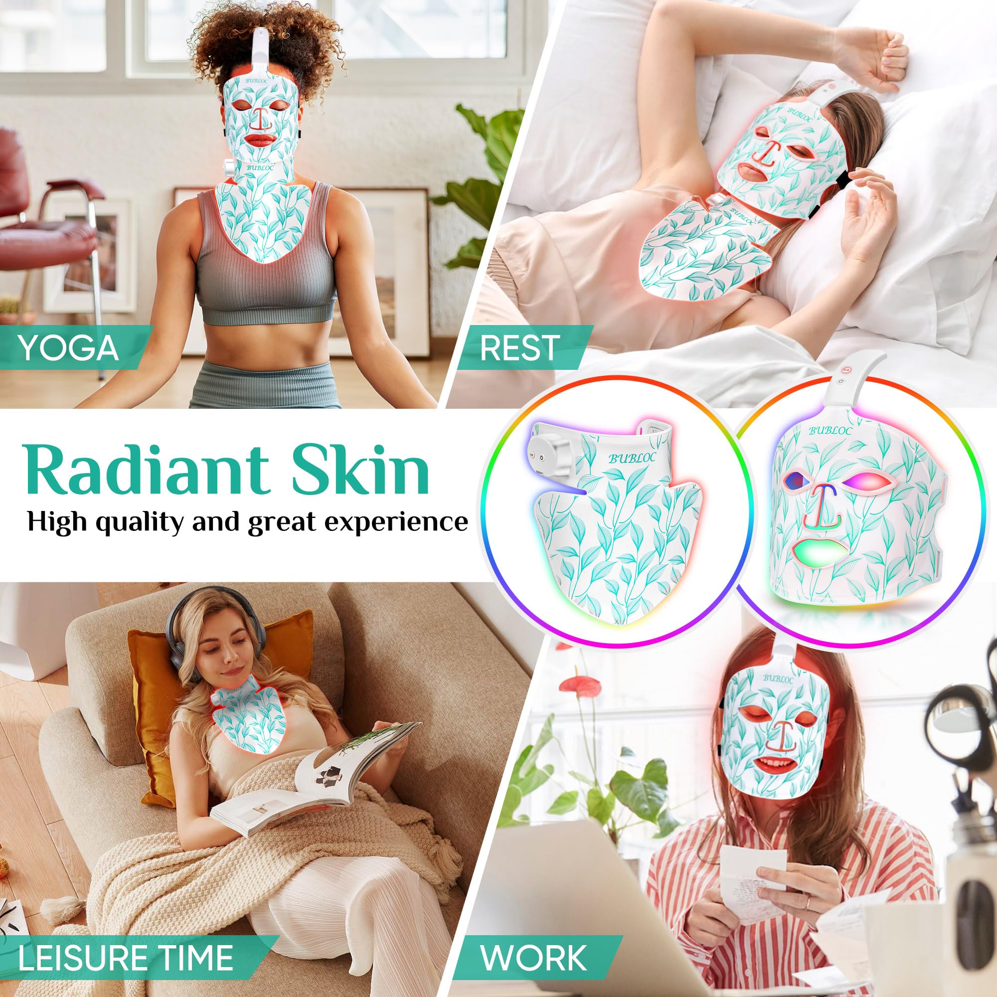 BUBLOC BMask Neck Pro at-home use enables portable skincare routines