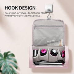 BUBM Dyson Airwrap travel case interior with main pocket and four padded slots.