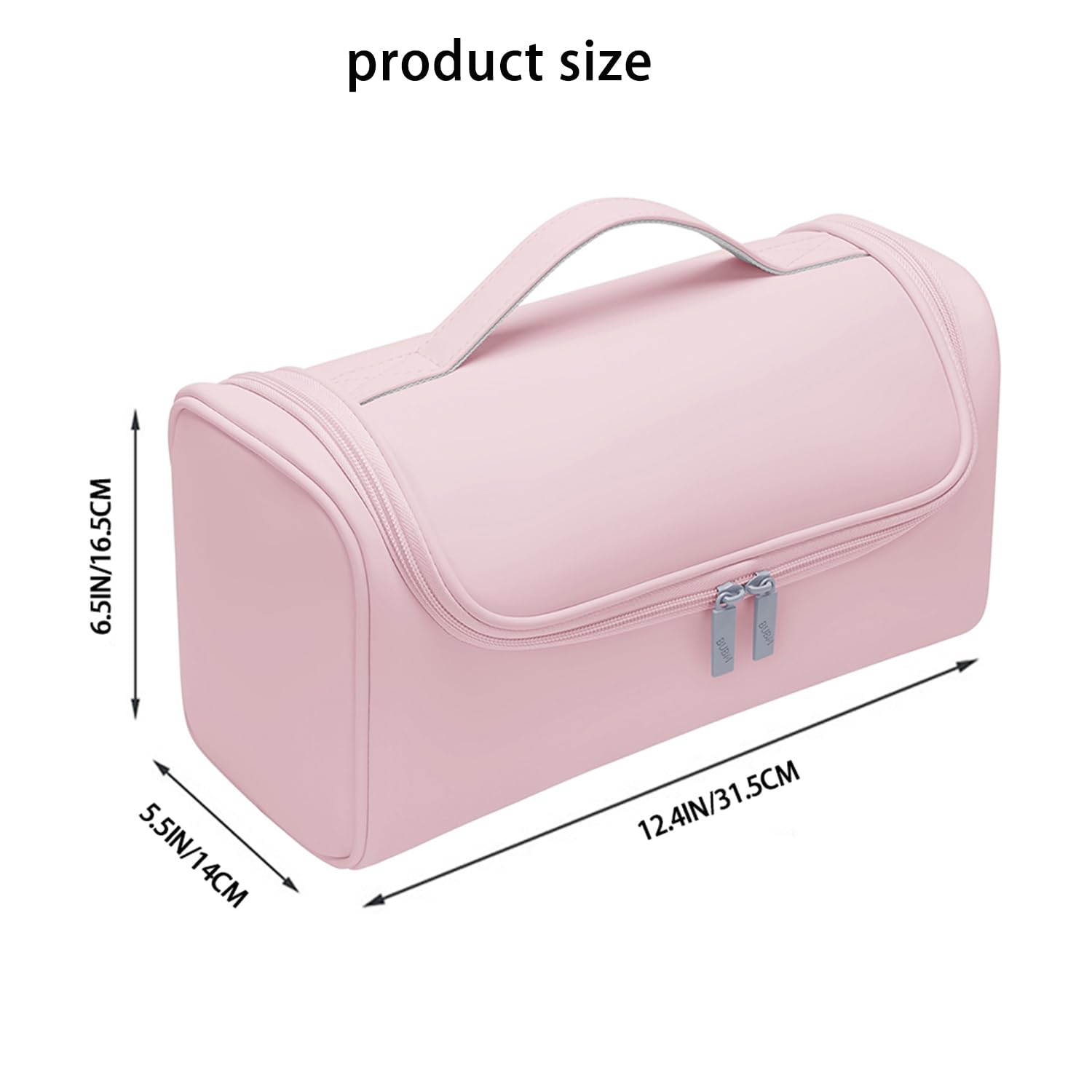 BUBM Dyson Airwrap travel case water-resistant material closeup.