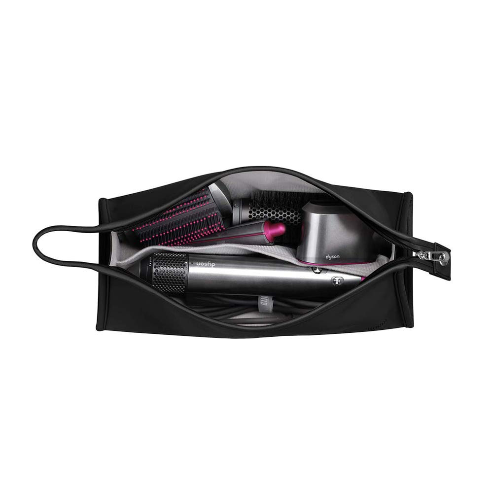 BUBM travel storage bag shows Dyson Airwrap-compatible design for secure storage.