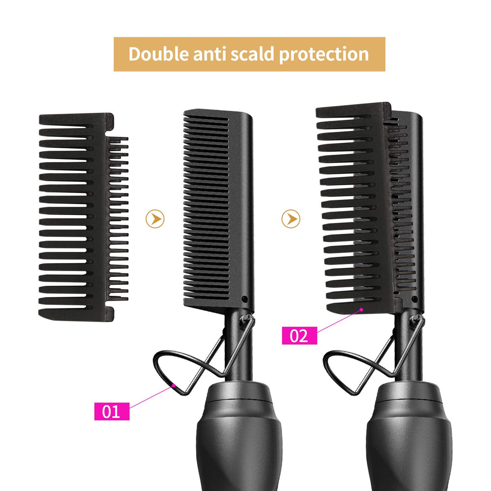 BudiGl hot comb pack contents showing complete styling tool