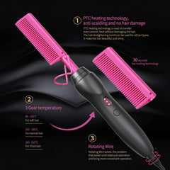 BudiGl hot comb heats in about 30 seconds for fast styling sessions