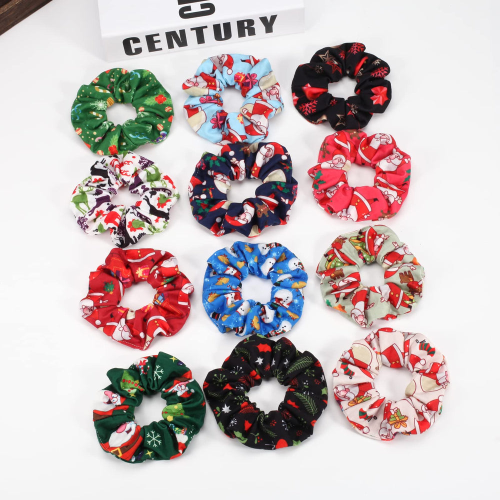 Budsmile Christmas tree-pattern scrunchie adds seasonal flair for everyday styling