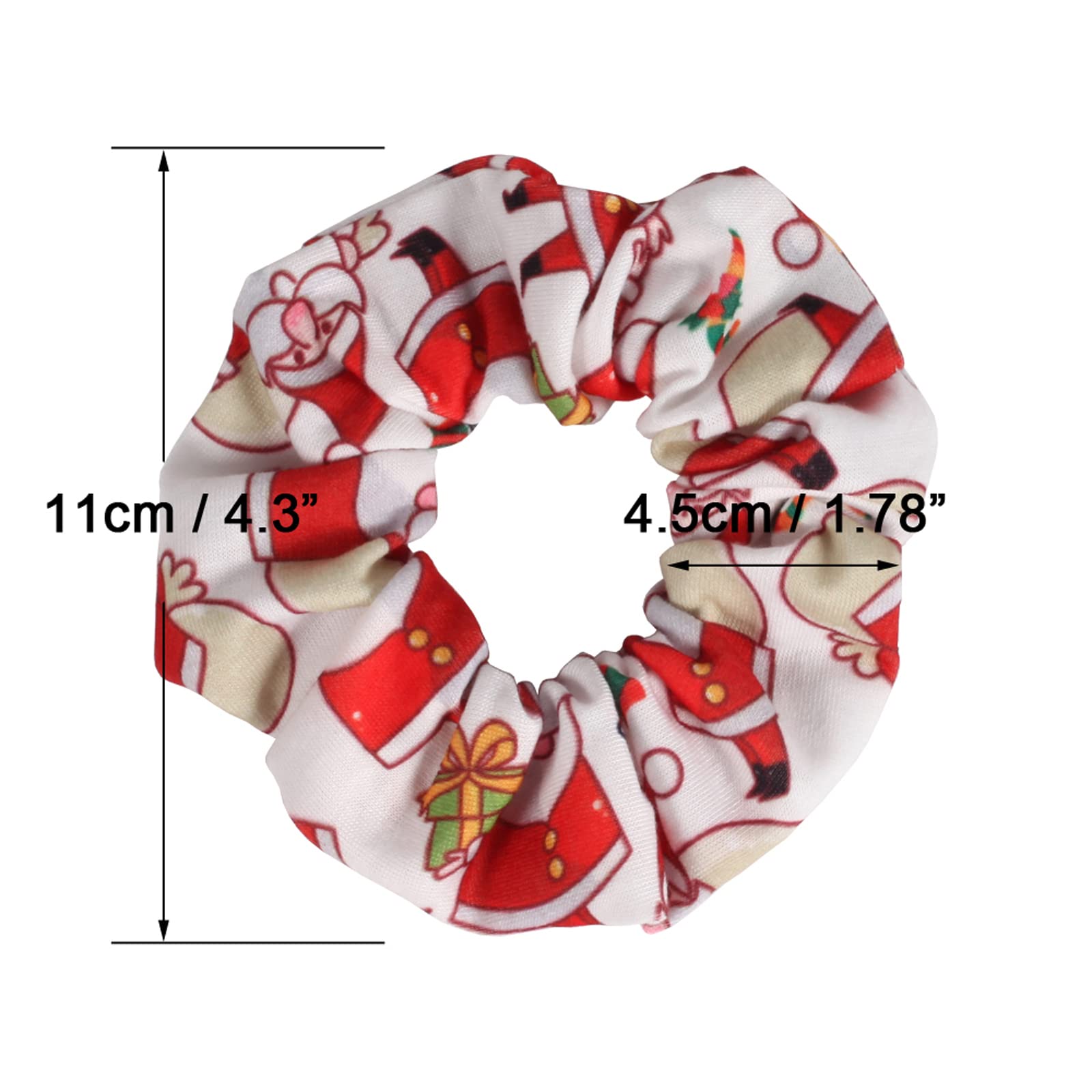 Budsmile snowflakes-pattern scrunchie provides soft grip for comfortable wear