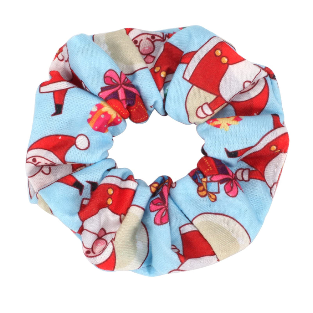Budsmile snowman-pattern scrunchie adds cute touch to winter outfits